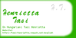 henrietta tasi business card